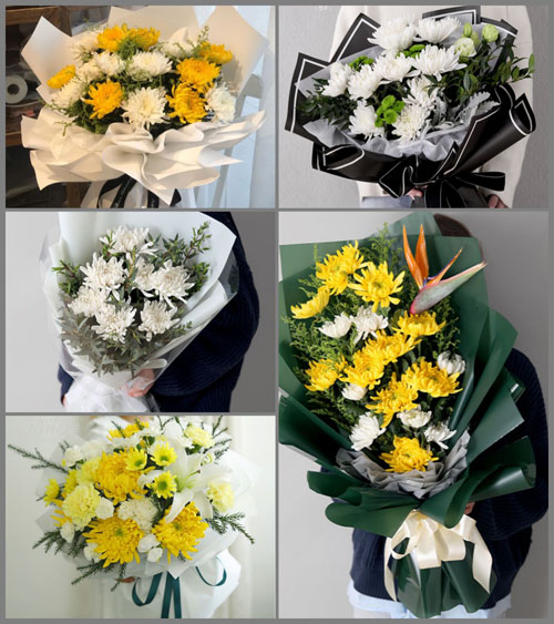 湖北黄冈市英山县温泉镇茅草坳村白事花束代送